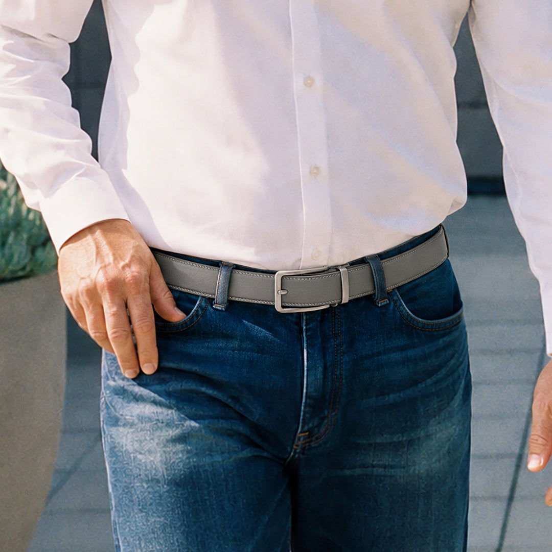 THE CLASSIC BELT - GRAU
