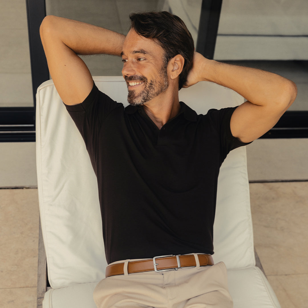 THE CLASSIC BELT -  COGNAC