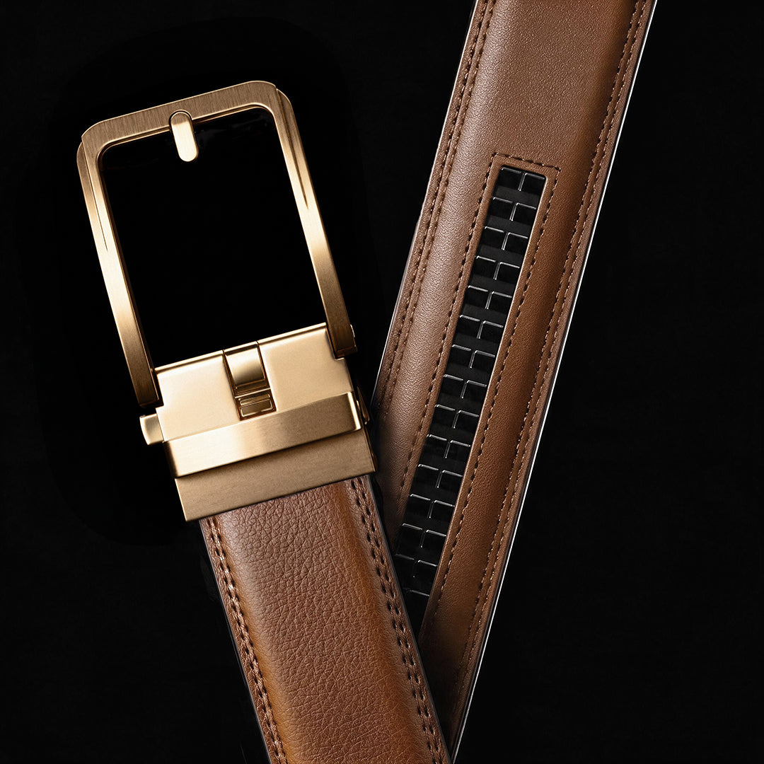 THE CLASSIC BELT -  COGNAC