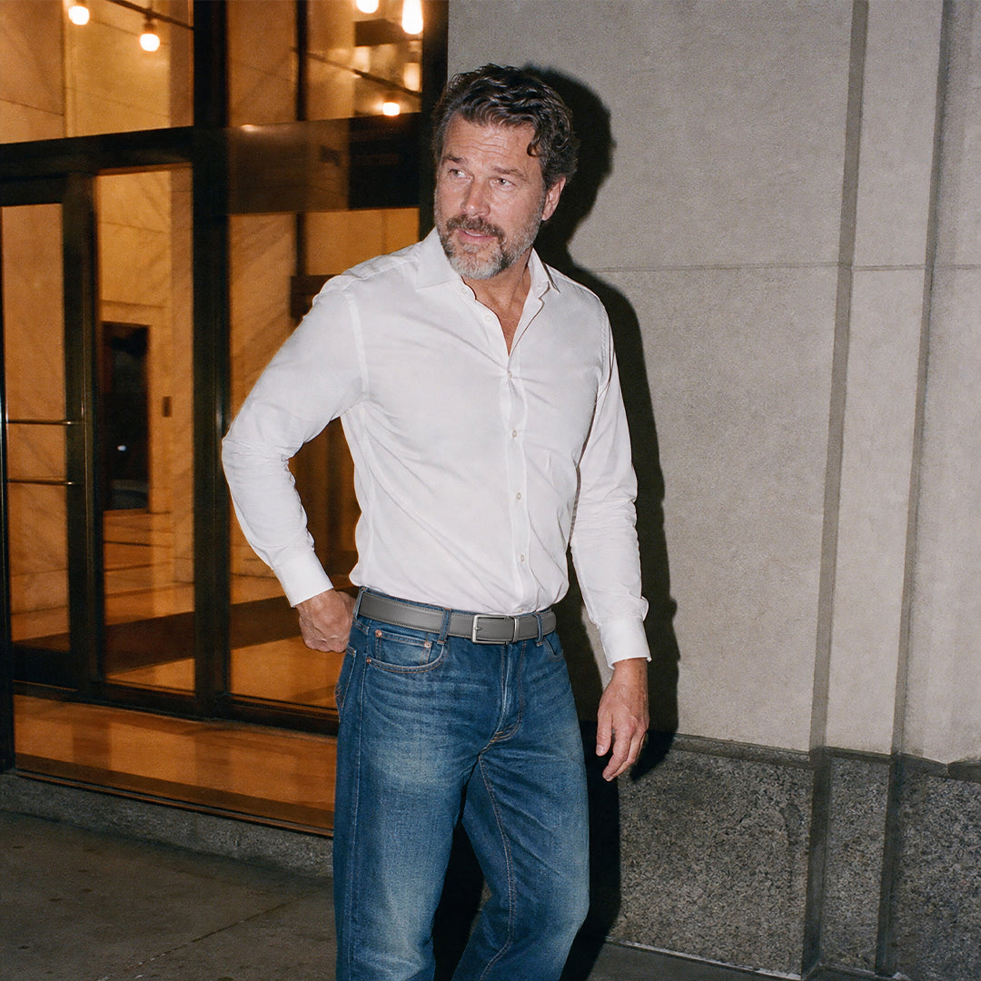 THE CLASSIC BELT - GRAU